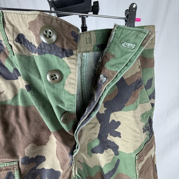 U.S. Military Woodland Camo BDU Pants Small/Long Tactical Cargo - Picture 5 of 5